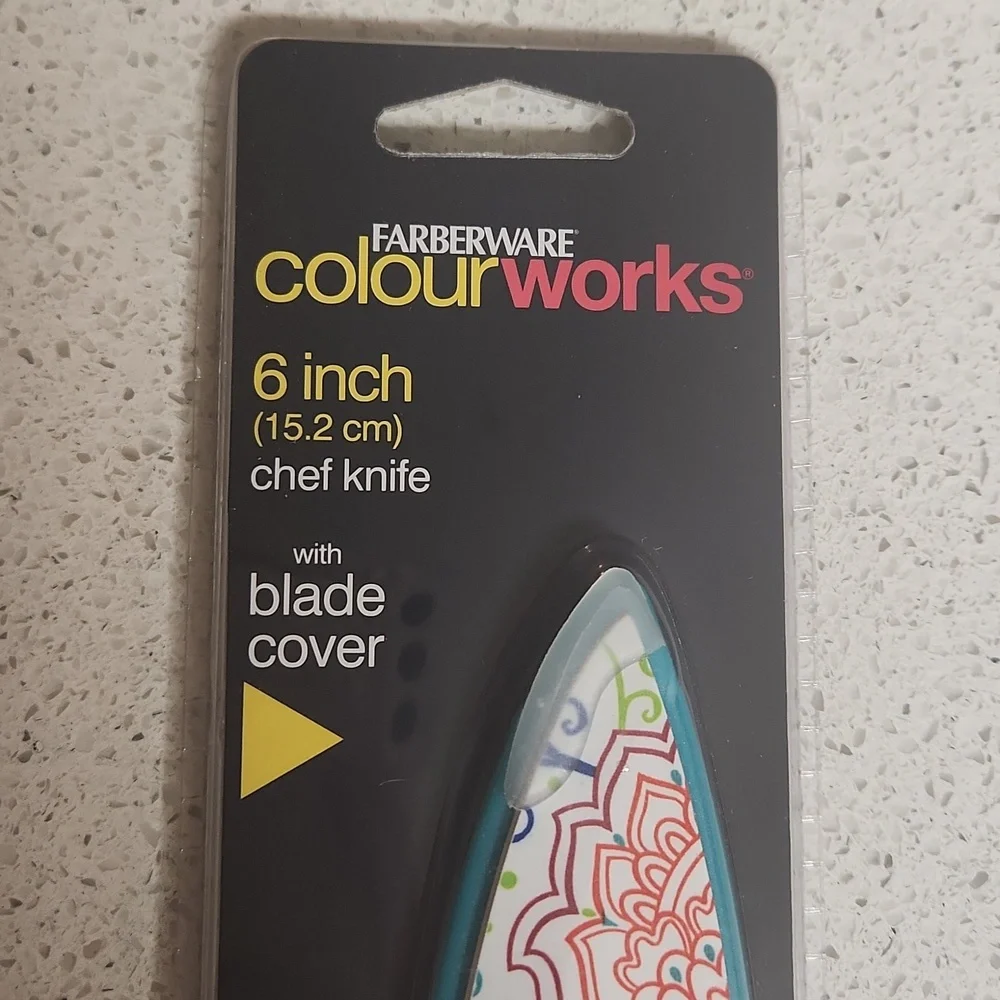 Farberware ColourWorks Dishwasher Safe 2 Knife Set w/Blade Covers